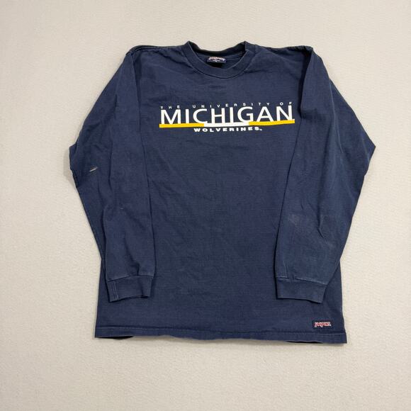 Vintage Other - Vintage University of Michigan Wolverines Long Sleeve Shirt Men's Large Blue 90s